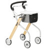 Russka Rollator Indoor Lets Go mit Tablett und Stoffkorb