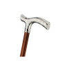 Gastrock wooden Walking Stick Fancy Chrome Fritz chased...
