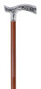 Gastrock wooden Walking Stick Fancy Chrome Fritz chased...