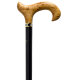 Gastrock Wooden Walking Stick Artdeco Derby Curly Birch
