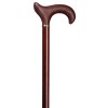 Gastrock wooden walking stick Leather Derby Mahogany
