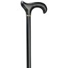 Gastrock wooden walking stick Leather Derby black