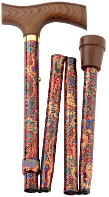 Gastrock cane Fritz folding stick Paisley