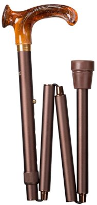 Gastrock Gehstock Deluxe-Relax-Faltstock Bernstein