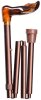 Gastrock cane Deluxe Fischer Folding Stick Amber