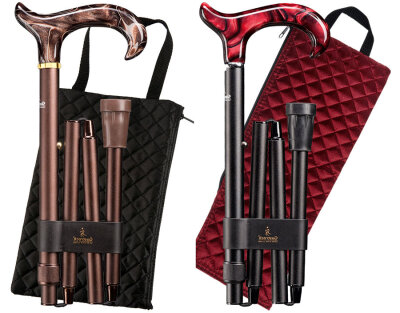 Gastrock Gehstock Deluxe-Schlank-Faltstock Perlmutt