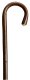 Gastrock cane Chestnut mens walking stick brown