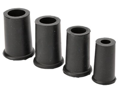 Gastrock Gummipuffer für Schirme und Stöcke in schwarz 2er-Pack