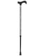 Ossenberg light metal cane reflective with derby grip