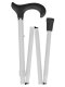 Ossenberg foldable light metal cane white derby grip