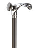 Ossenberg wooden cane black anatomical handle chrome
