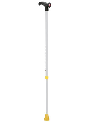 Ossenberg light metal cane white anatomical handle