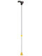 Ossenberg light metal cane white anatomical handle
