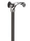 Ossenberg light metal walking stick anatomical chrome grip
