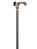 Light metal walking stick anatomical grip black-gold...