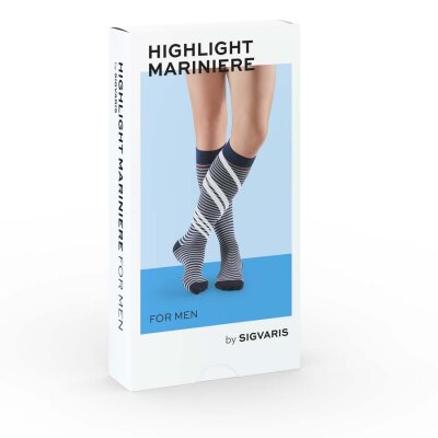 Kompressionsstrümpfe SIGVARIS Highlight Mariniere Men