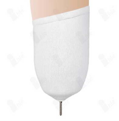 Ihle Oberschenkel Stumpfstrumpf Silikonloch Frottee