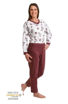 suprima Care Function nursing pajamas motif flowers