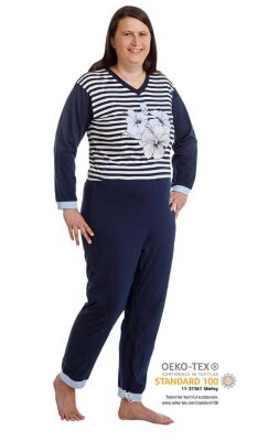 suprima Care Function Pflege Schlafanzug Motiv maritim-floral