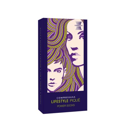 Kompressionsstrümpfe Compressana Lifestyle Pique 20